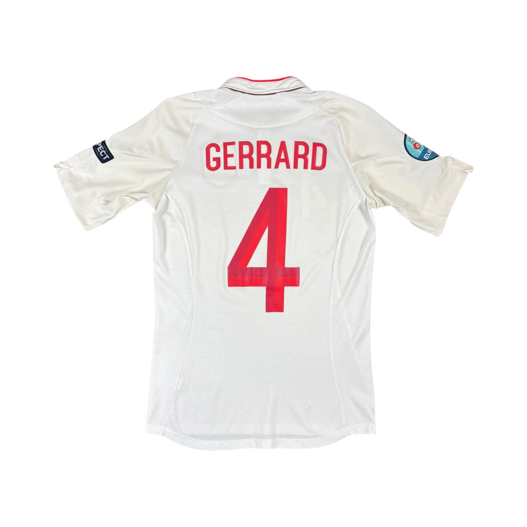 2012-13 England Umbro Home Shirt GERRARD #4 - 9/10 - (S)