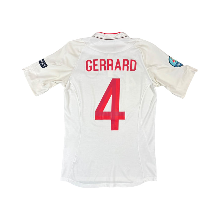 2012-13 England Umbro Home Shirt GERRARD #4 - 9/10 - (S)