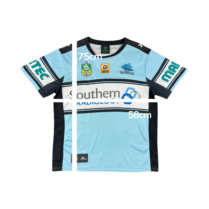 2016 Cronulla Sharks NRL Home Rugby Shirt - 8/10 - (L)