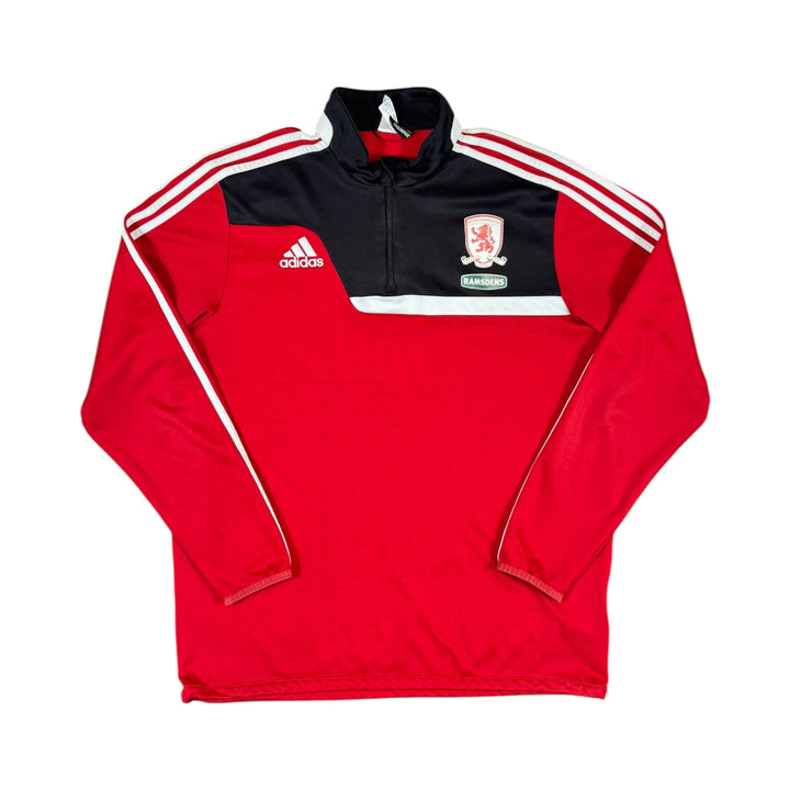 2013-14 Middlesbrough Adidas 1/4 Zip Track Jacket - 6/10 - (XL)