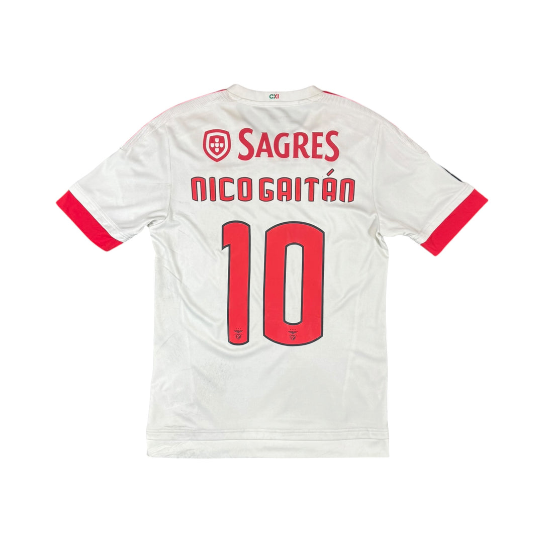 2015-16 Benfica Away Shirt NICO GAITAN #10 - 6/10 - (M)