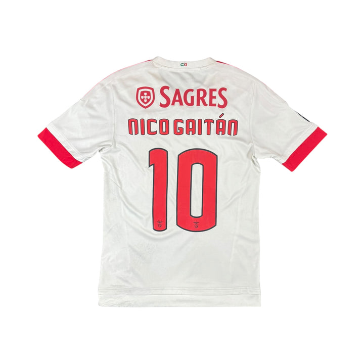 2015-16 Benfica Away Shirt NICO GAITAN #10 - 6/10 - (M)