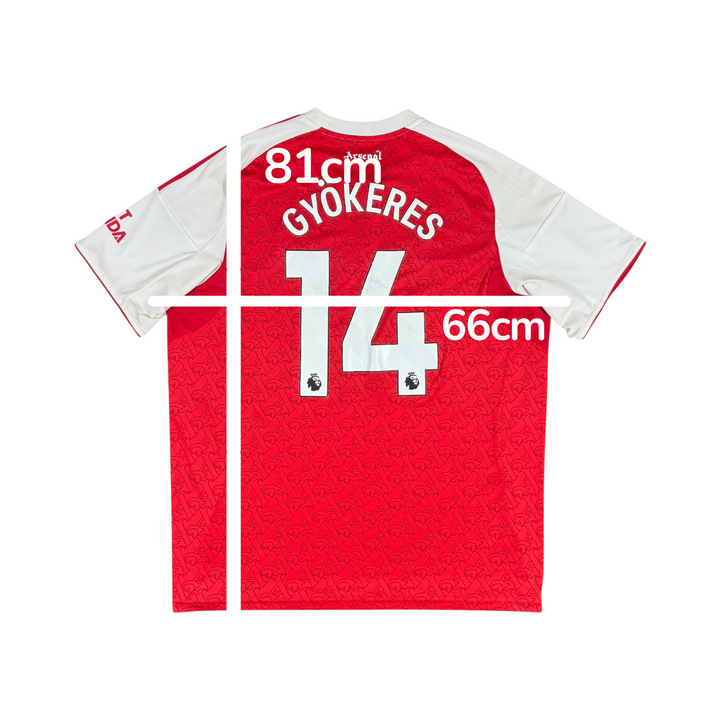 2025-26 Arsenal Adidas Home Shirt #14 GYOKERES - 8/10 - (2XL)