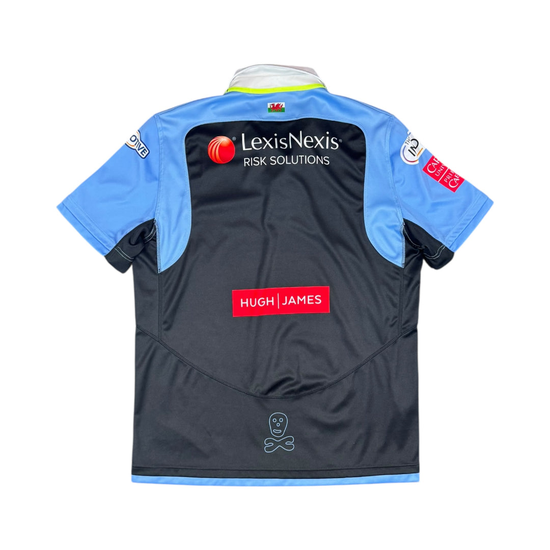 2021-22 Cardiff Blues Macron Home Rugby Shirt - 9/10 - (2XL)