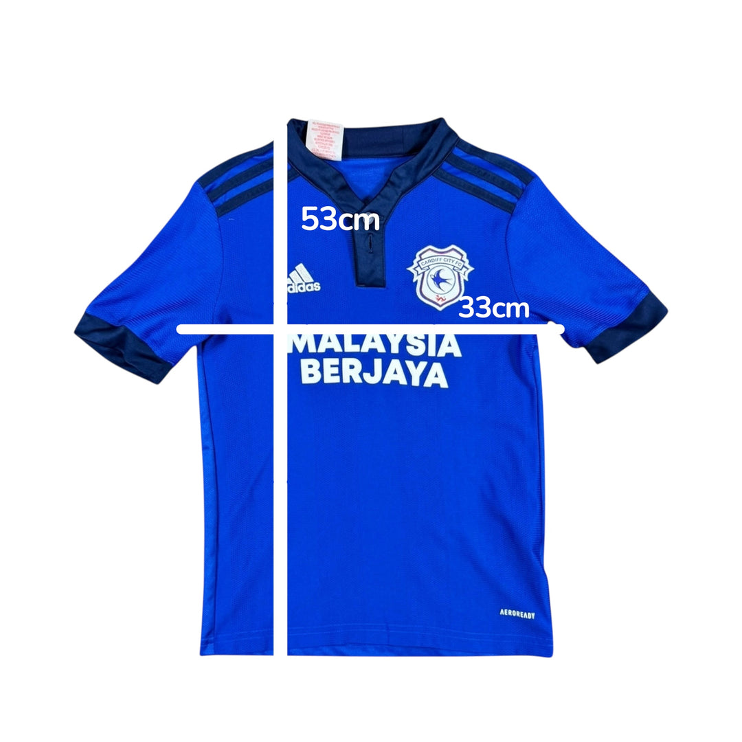 2021-22 Cardiff City Adidas Home Shirt - 9/10 - (9-10 Years)