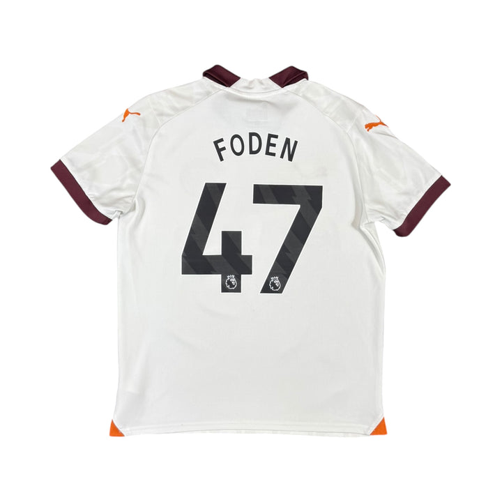 2023-24 Manchester City Away Shirt FODEN #47 - 8/10 - (13-14 Years)