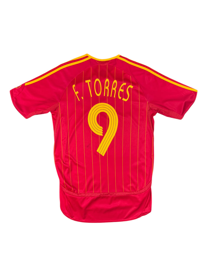2006 Spain Adidas Home Football Shirt #9 F. TORRES - 8/10 - (S)