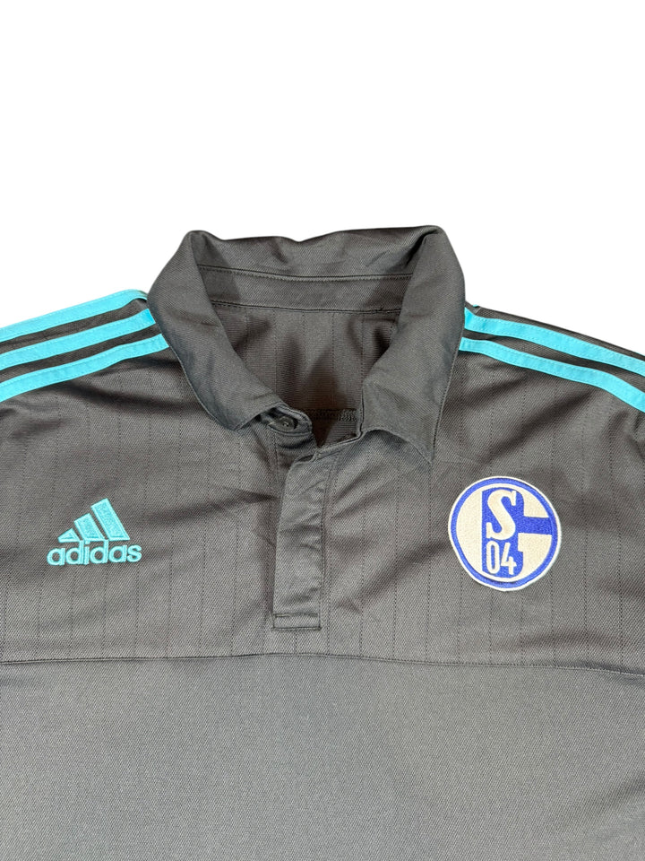 2015/16 Schalke 04 Adidas Football Polo Shirt - 8/10 - (XL)