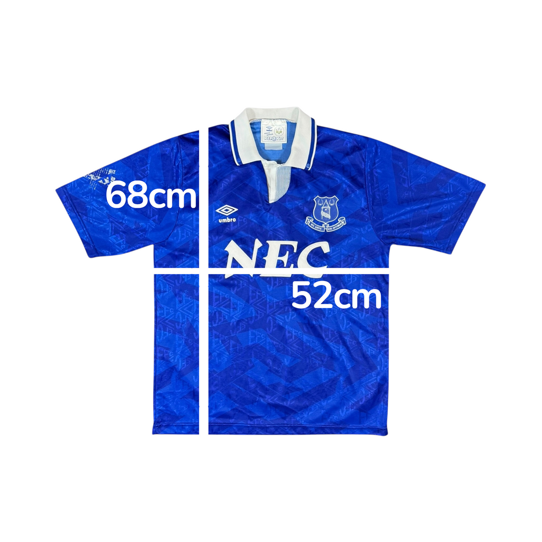 1991-93 Everton Umbro Home Shirt - 8/10 - (L)