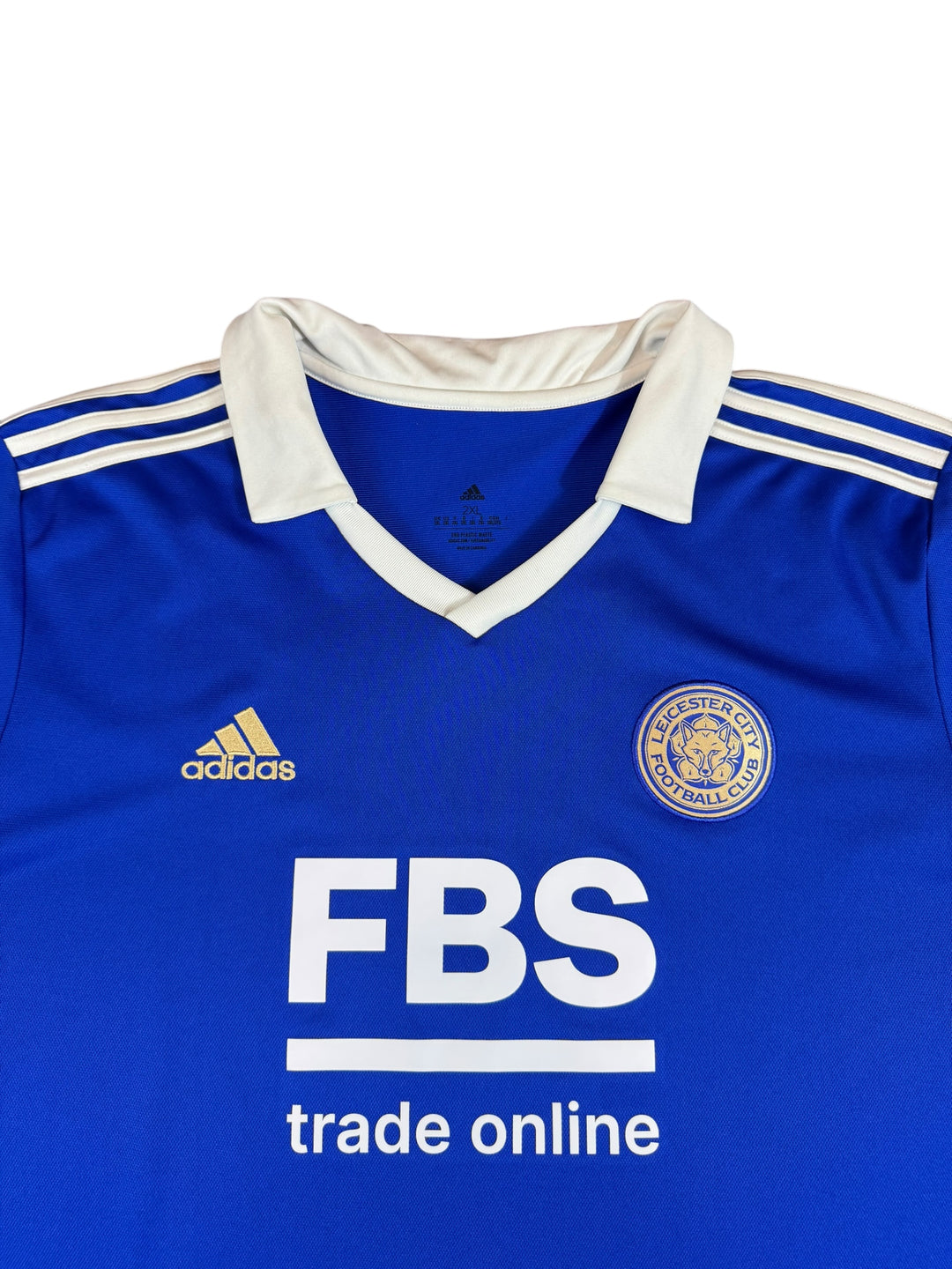 2022/23 Leicester City Adidas Home Football Shirt - 8/10 - (2XL)