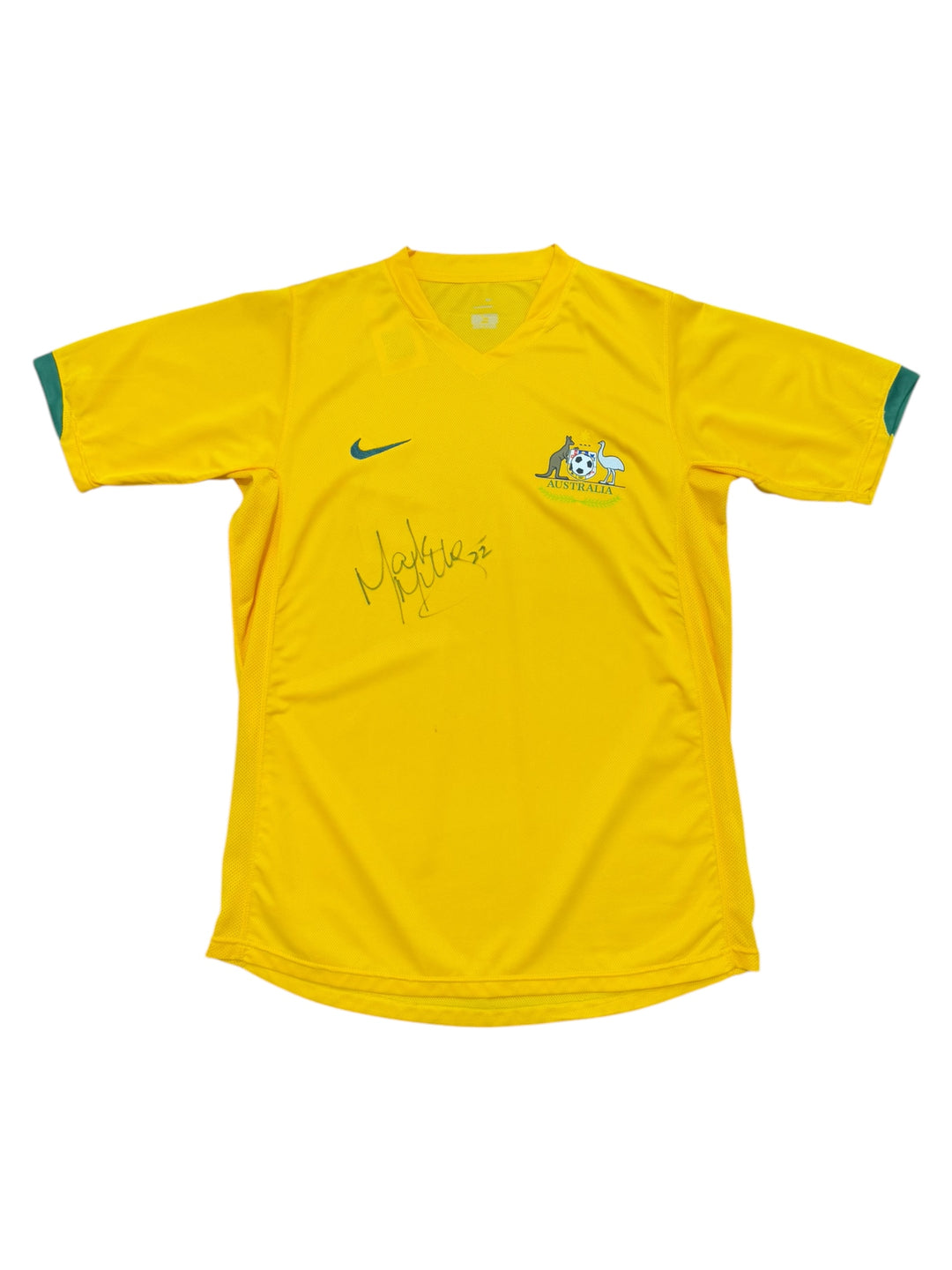 2006/07 Australia Nike Football Shirt Signed Mark Milligan - 9/10 - (M)