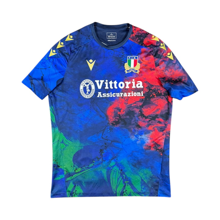 2025-26 Italy Macron Training Rugby Shirt - 10/10 - (L)