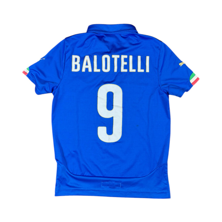 2014-15 Italy Home Shirt + Shorts BALOTELLI #9 - 9/10 - (10-11 Years)