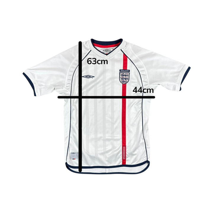 2001-03 England Umbro Home Shirt - 9/10 - (11-12 Years)