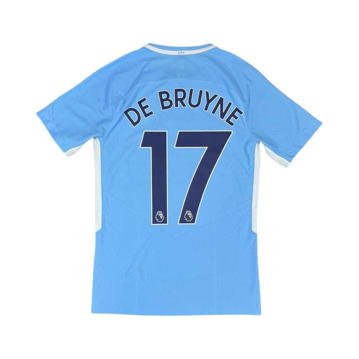 2017-18 Manchester City Nike Home Player Authentic Shirt DE BRUYNE #17 - 9/10 - (S)