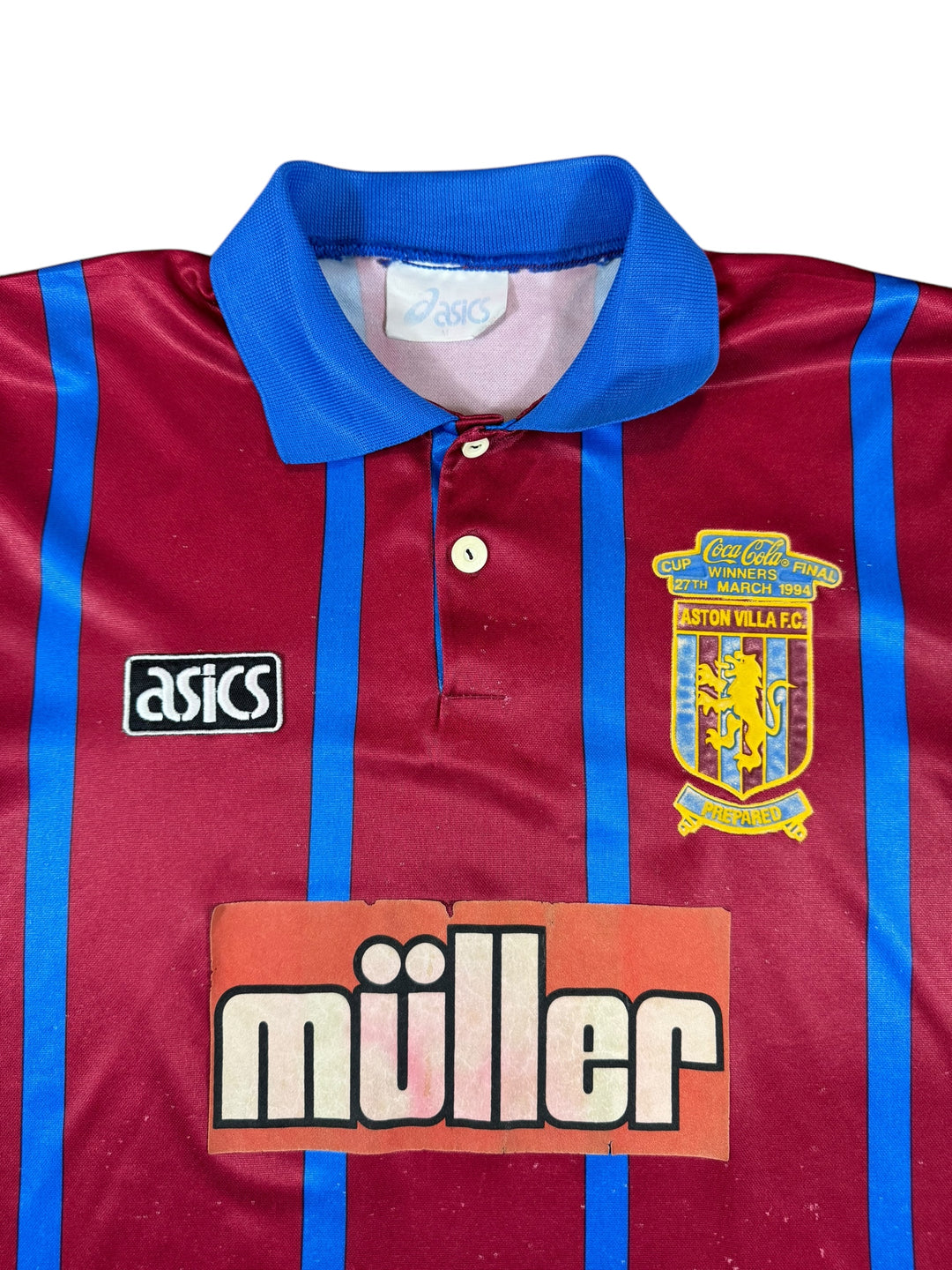 1994 Aston Villa ASICS Cup Final Football Shirt - 6/10 - (M)