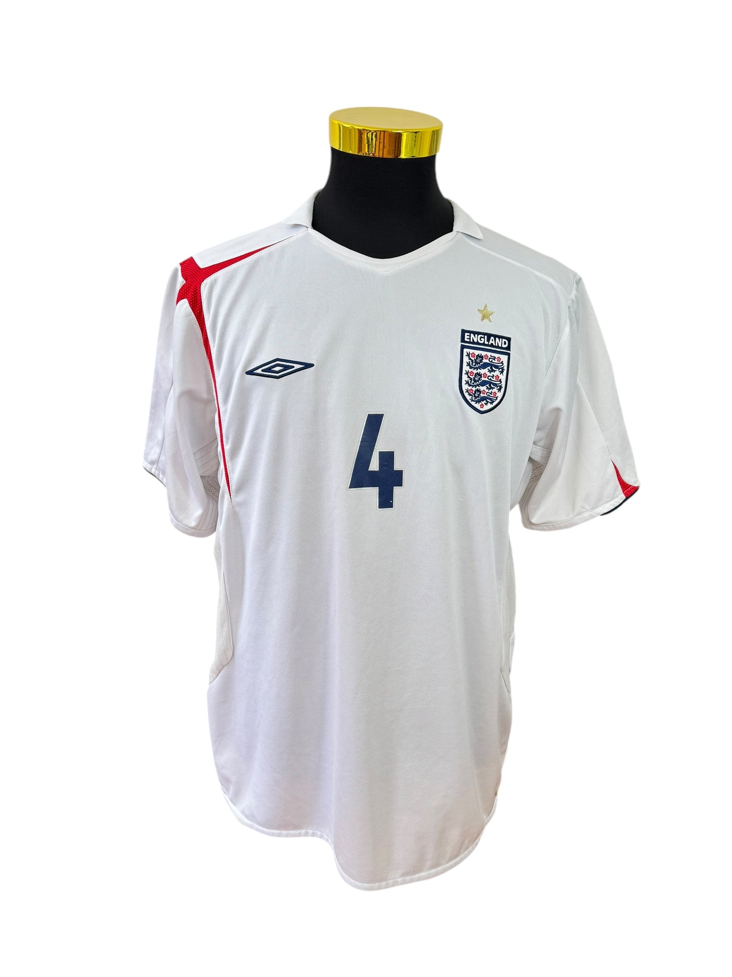 England 2006/07 #4Gerrard Home Football Jersey