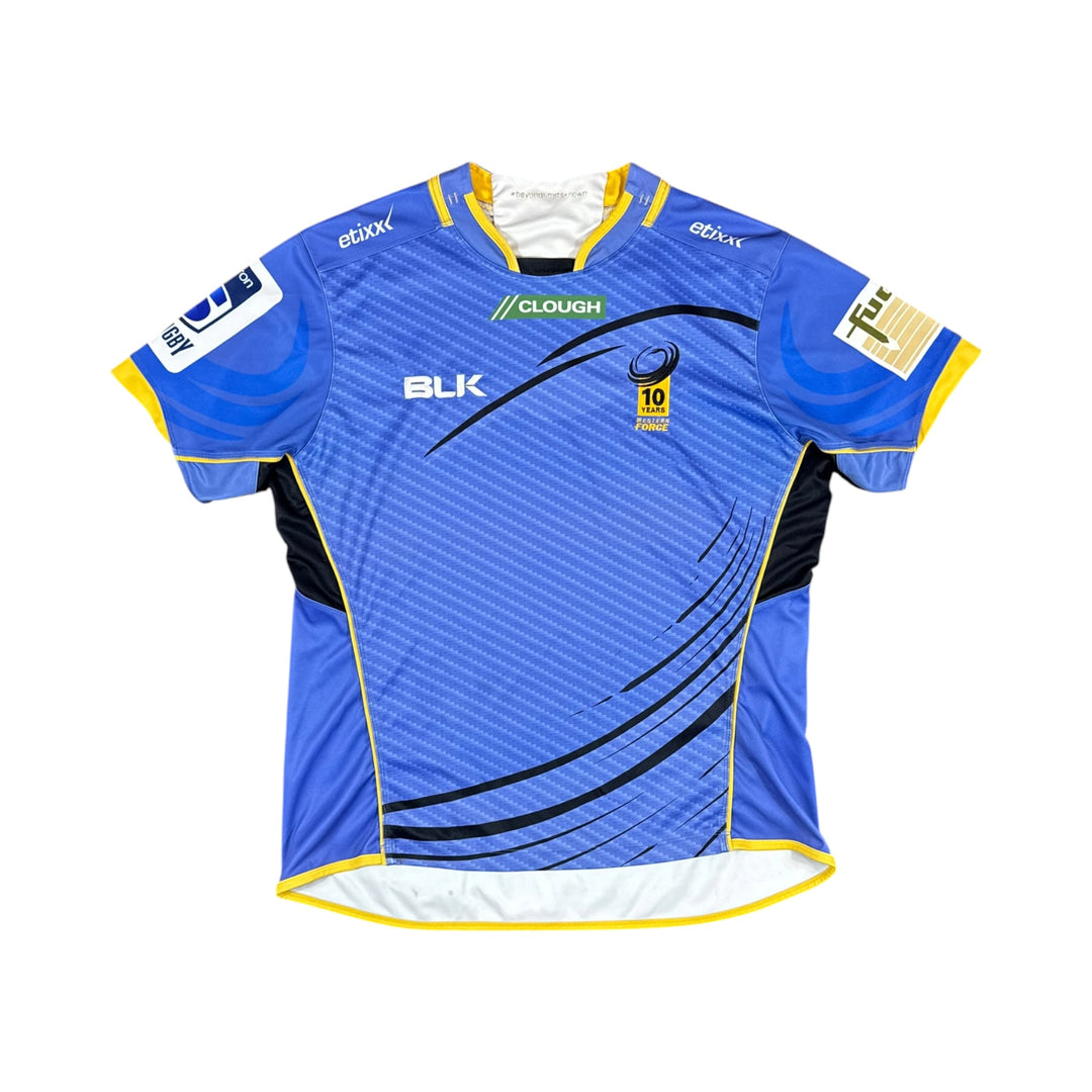 2015 Western Force Home Rugby Shirt - 7/10 - (XL)