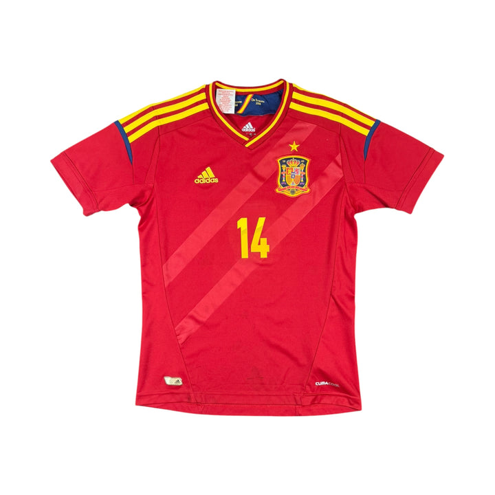 2011-12 Spain Adidas Home Shirt ALONSO #14 - 8/10 - (11-12 Years)