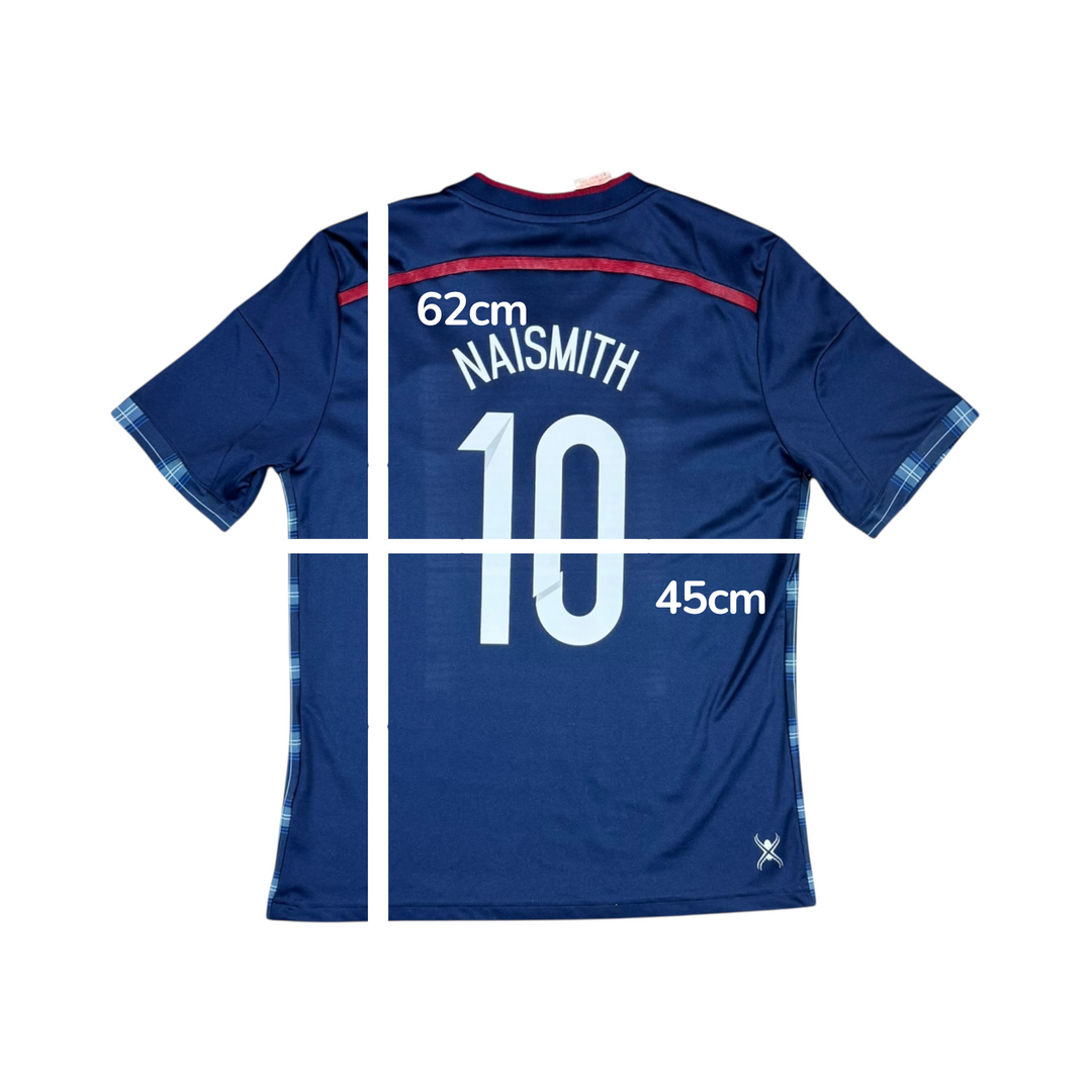 2014-15 Scotland Adidas Home Shirt #10 NAISMITH - 9/10 - (13-14 Years)