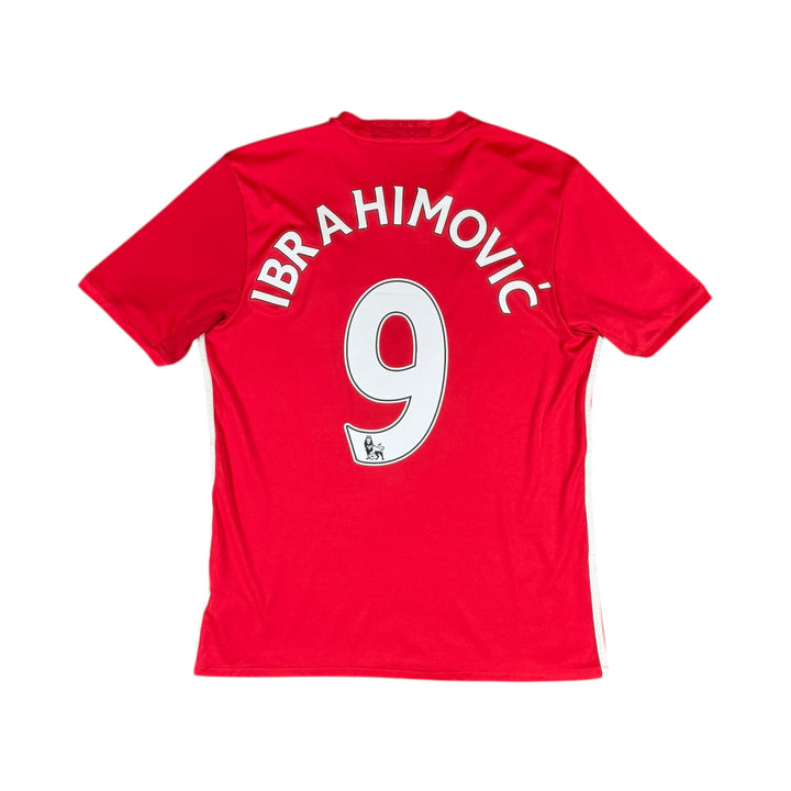 2016-17 Manchester United Adidas Home Shirt #9 IBRAHIMOVIC - 9/10 - (L)