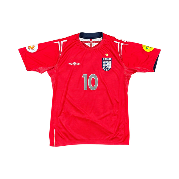 2004-06 England Umbro Away Shirt OWEN #10 - 8/10 - (S)