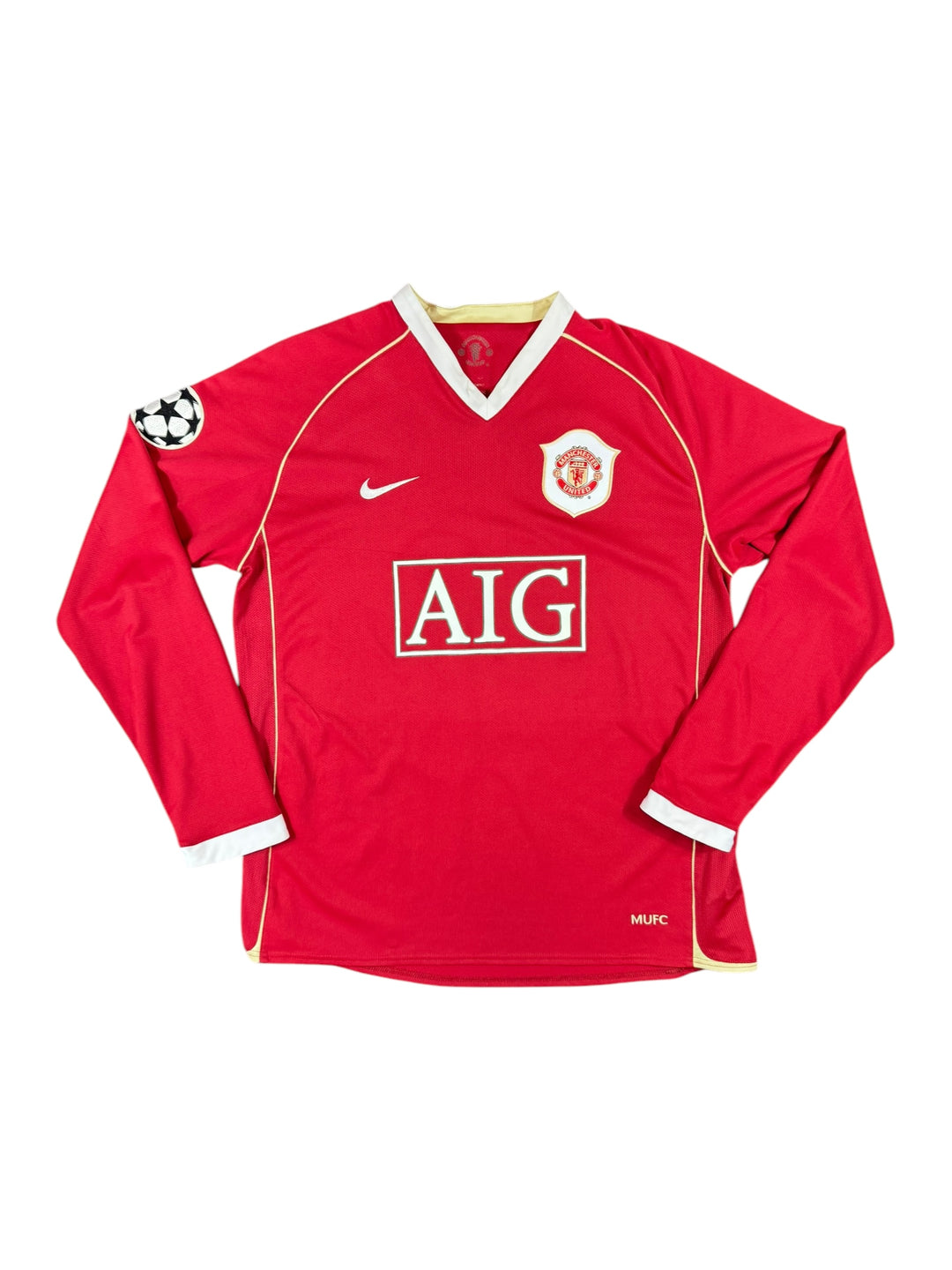 2006/07 Manchester United Nike Football Long Sleeve Champions League Shirt #11 Giggs - 8/10 - (M)