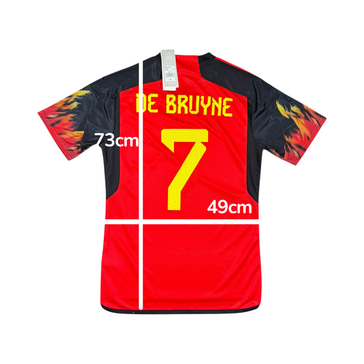 2022-23 Belgium Adidas Home Shirt DE BRUYNE #7 Brand New (M)