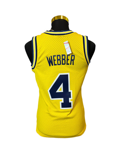 Michigan University NBA Basketball Jersey #4 Webber