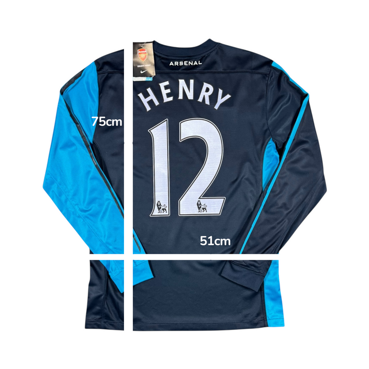 2011-12 Arsenal Nike Away L/S Shirt #12 HENRY Brand New (M)