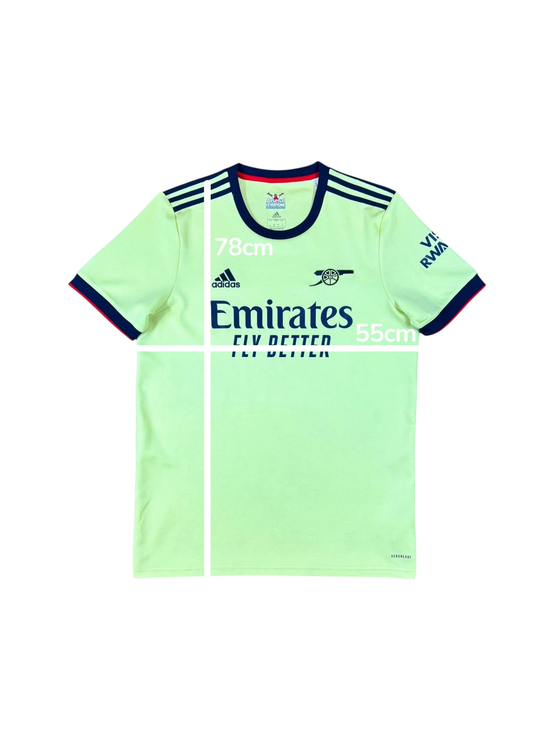 2021/22 Arsenal Adidas Away Football Shirt - 8/10 - (L)