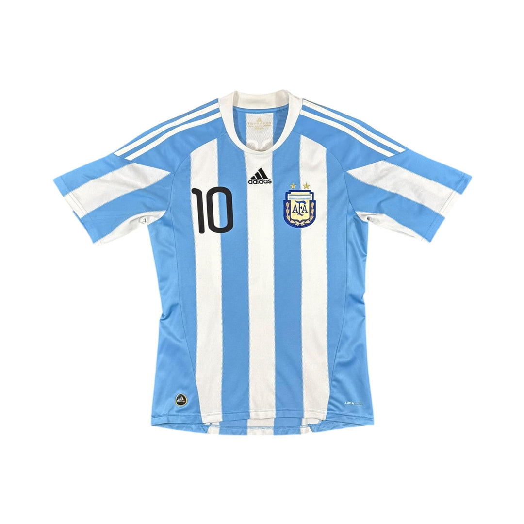 2010 Argentina Adidas Home Shirt #10 MESSI - 7/10 - (L)