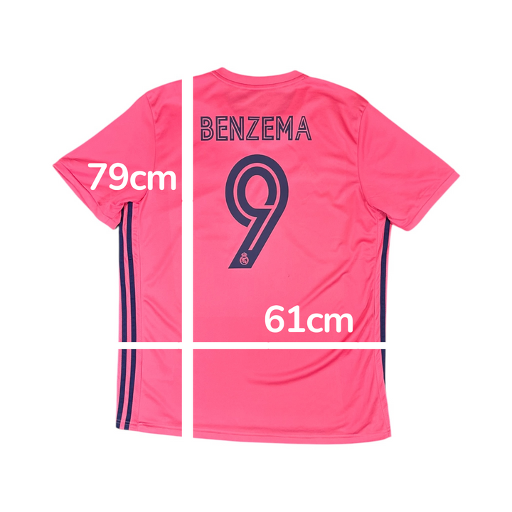 2020-21 Real Madrid Away Shirt BENZEMA #9 - 8/10 - (XL)