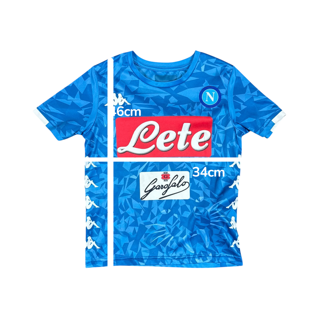 2018-19 Napoli Kappa Home Shirt - 8/10 - (6-7 Years)