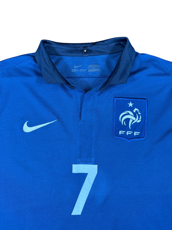 2014/15 France Nike Home Football Shirt #7 RIBERY - 7/10 - (L)