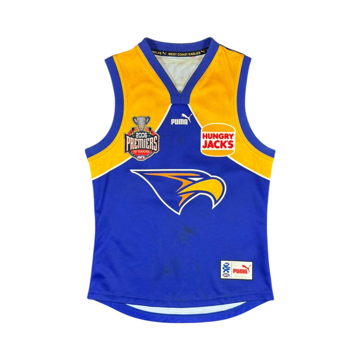2007 West Coast Eagles AFL Puma Home Premiers Jersey #20 COX - 7/10 - (M)