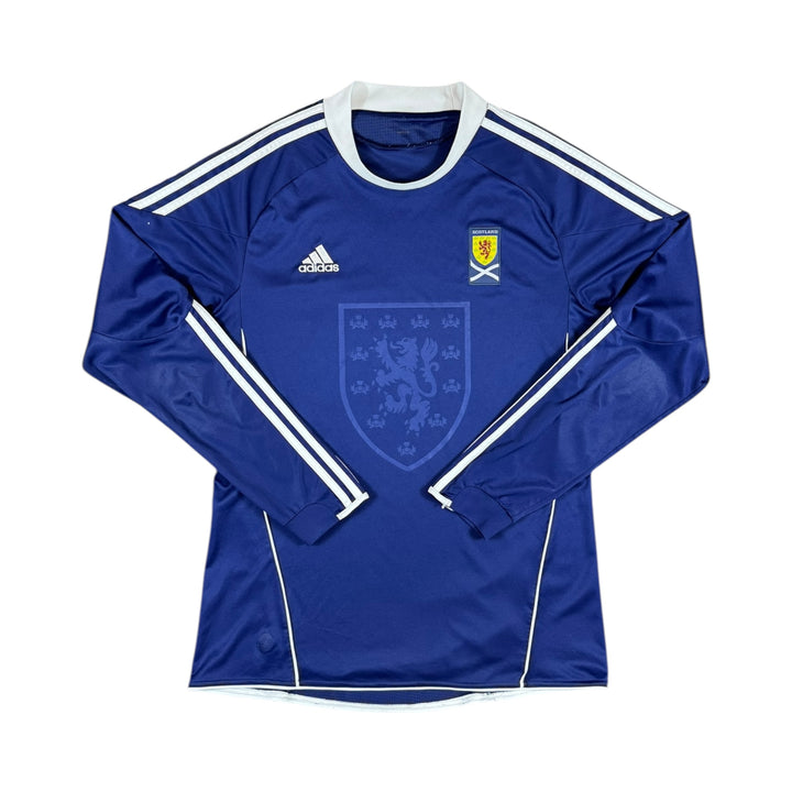 2010-11 Scotland Adidas Home Longsleeve Shirt - 9/10 - (2XL)