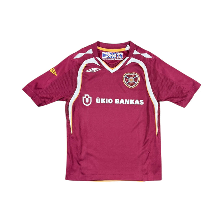 2007-08 Hearts Umbro Home Shirt - 9/10 - (9-10 Years)