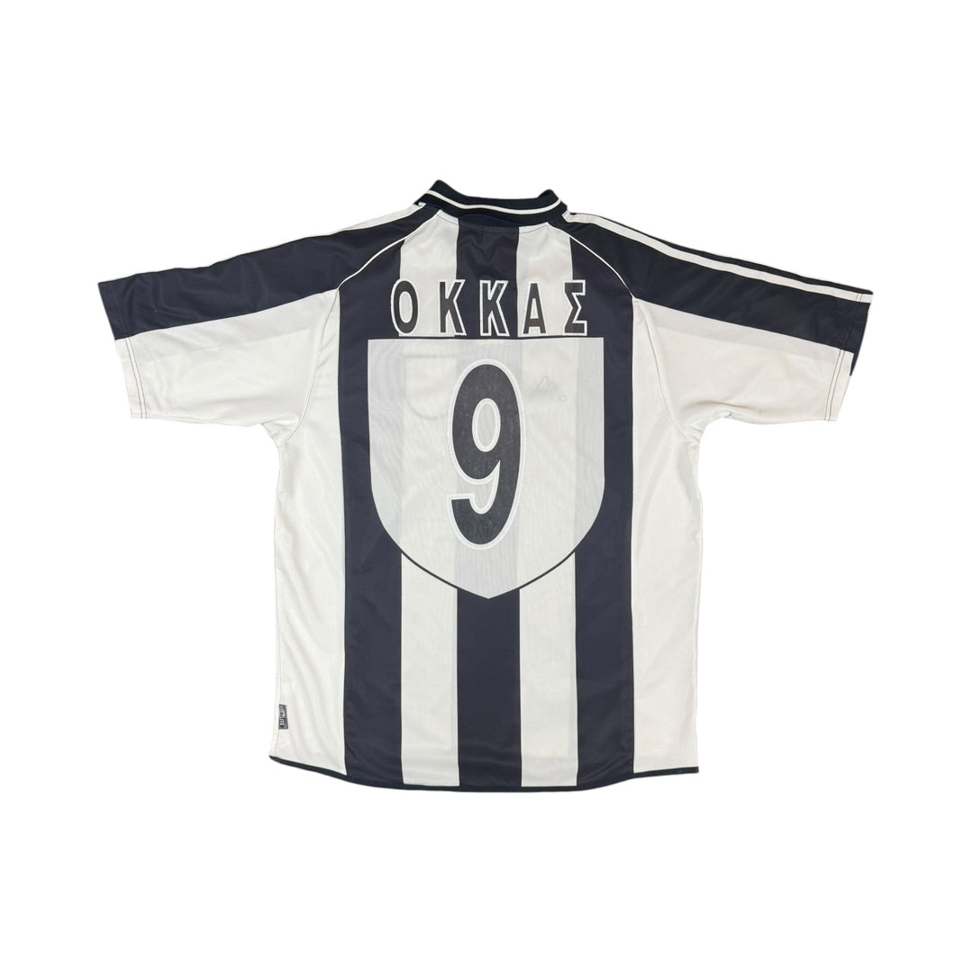 2001-02 PAOK Home Shirt OKKAS #9 - 8/10 - (L)