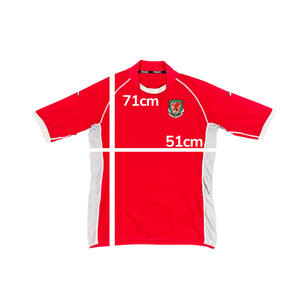2002-04 Wales Home Shirt - 8/10 - (XL)