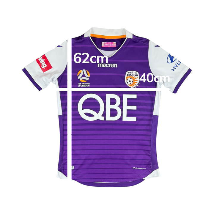 2018-19 Perth Glory Macron Home Shirt - 9/10 - (XS)