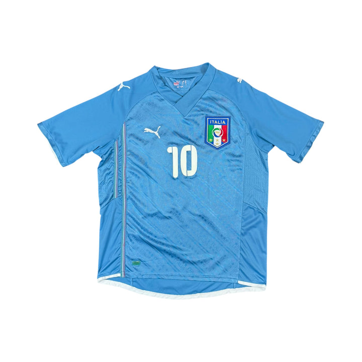 2009-10 Italy Puma Home Shirt DE ROSSI #10 - 8/10 - (M)