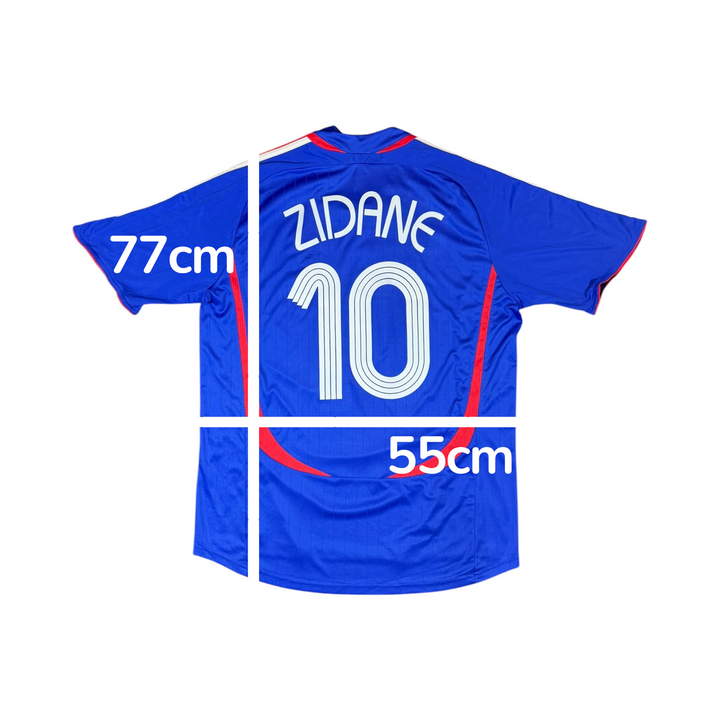 2006-07 France Home Shirt ZIDANE #10 - 8/10 - (M)