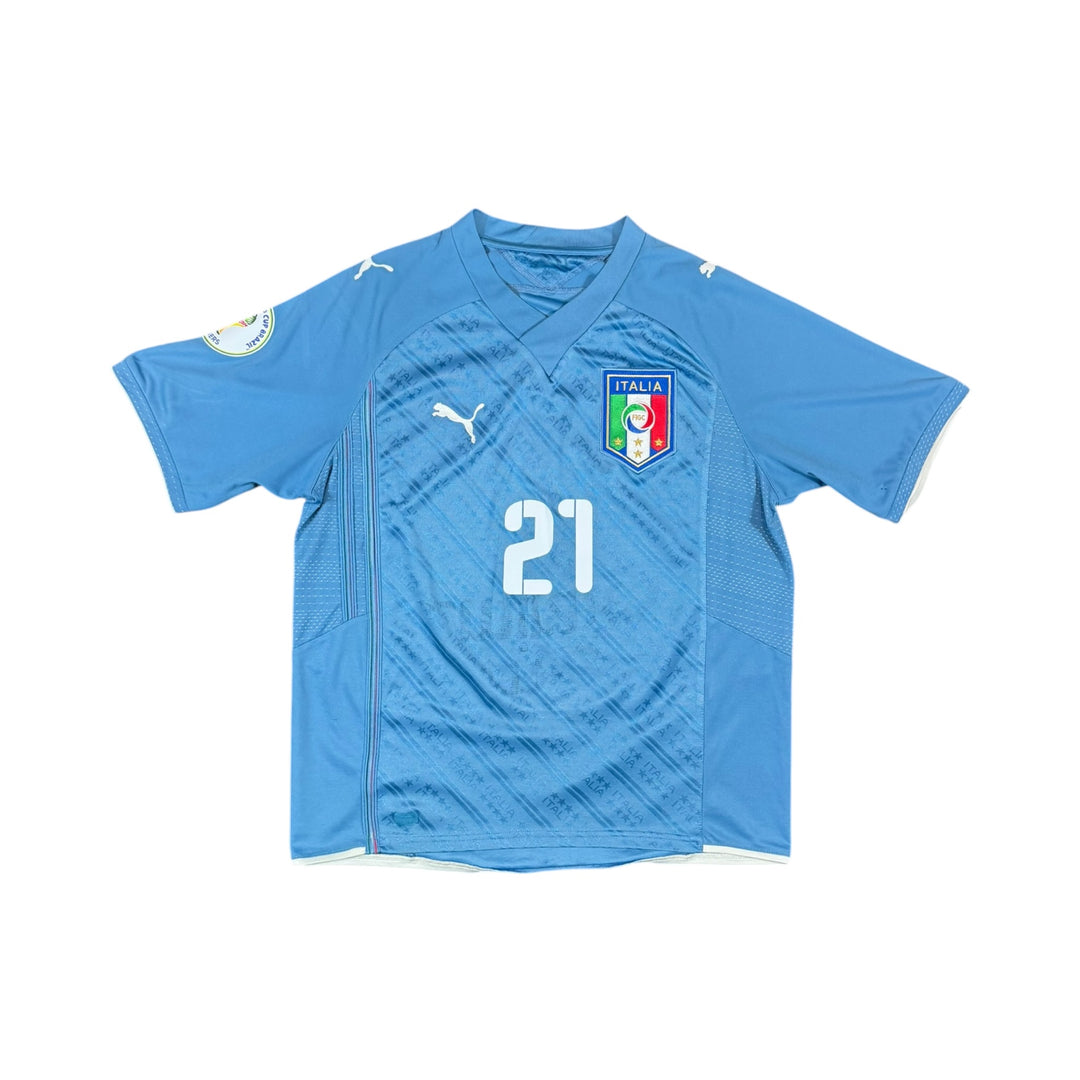 2009-10 Italy Puma Home Shirt PIRLO #21 - 8/10 - (M)