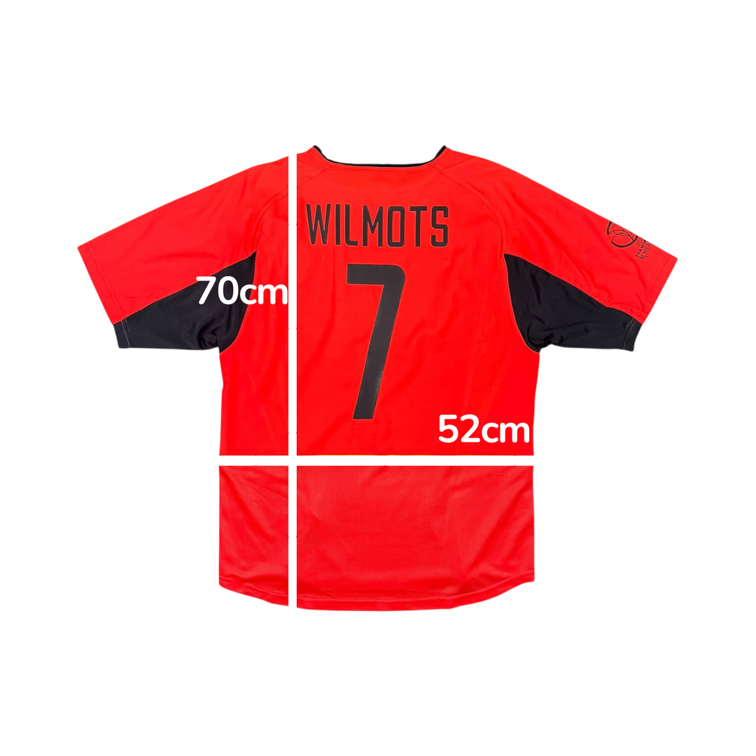 2002-04 Belgium Nike Home Shirt WILMOTS #7 - 9/10 - (M)