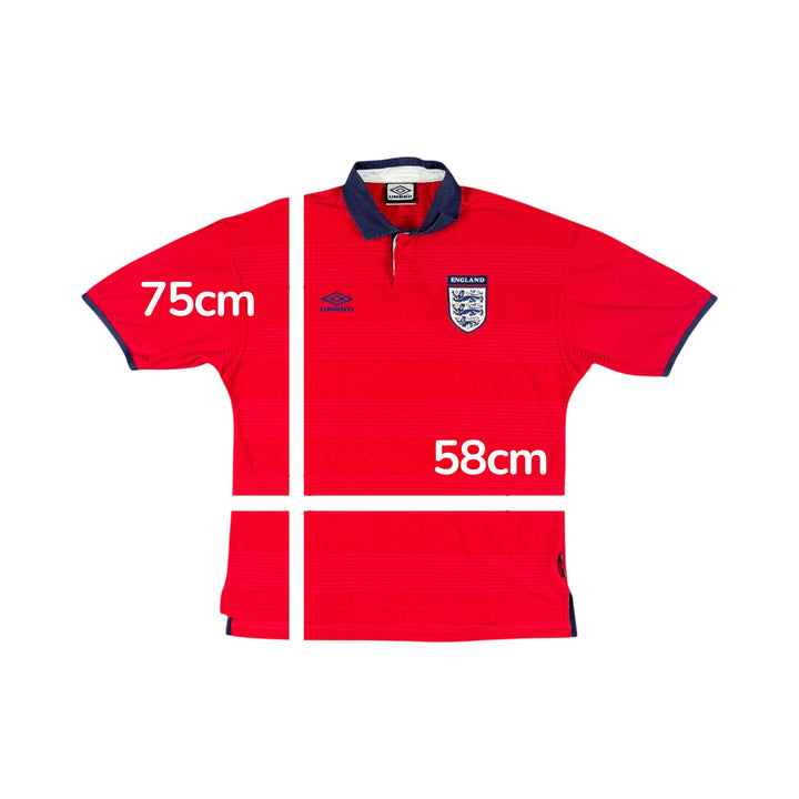 1999-01 England Umbro Away Shirt - 10/10 - (L)