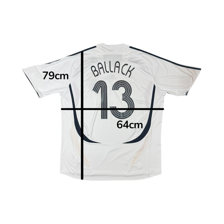 2005-07 Germany Adidas Home Shirt Ballack #13 - 7/10 - (2XL)