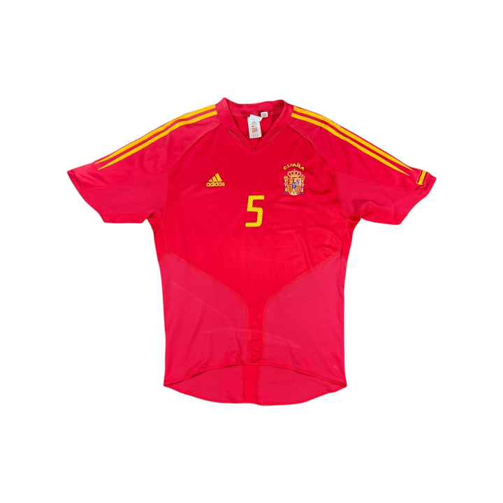 2004-06 Spain Adidas Home Shirt #5 PUYOL - 9/10 - (L)