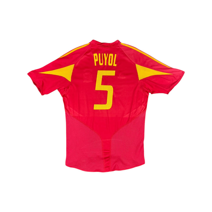2004-06 Spain Adidas Home Shirt #5 PUYOL - 9/10 - (L)