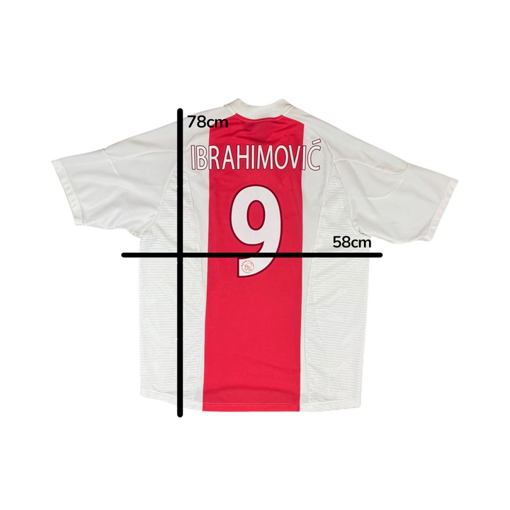 2002-04 Ajax Home Shirt IBRAHIMOVIC #9 - 9/10 - (XL)